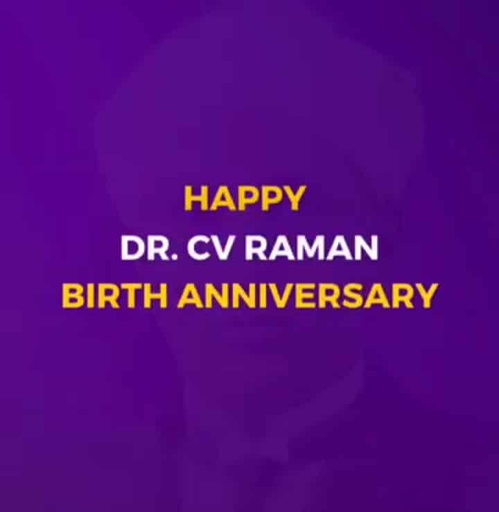 Dr. C. V. Raman, inspiration for students