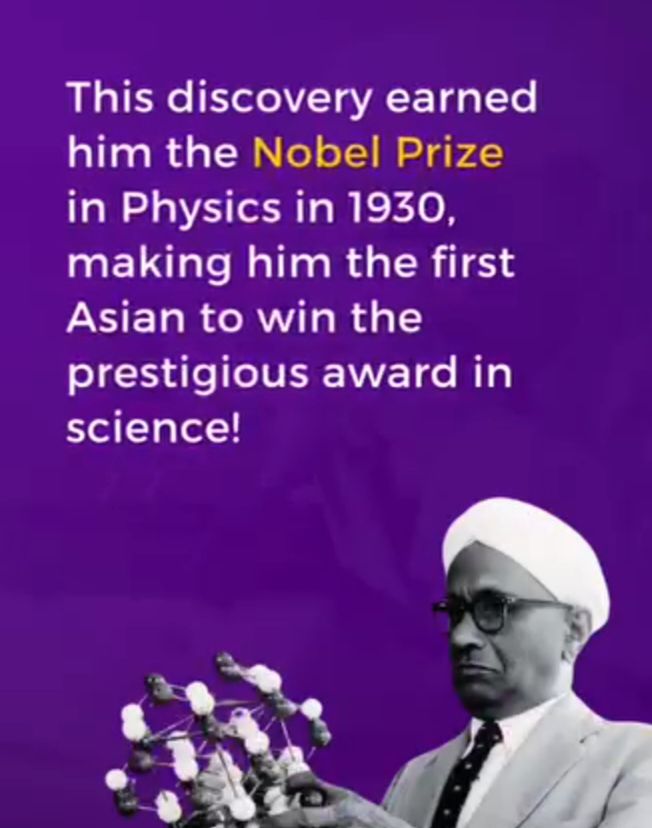 Dr. C. V. Raman, inspiration for students