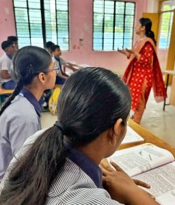 Classroom participation of students in India