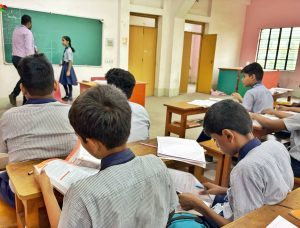 Classroom participation of students in India