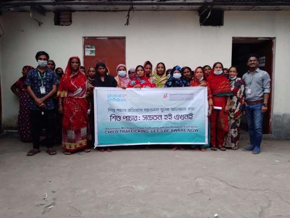 Street children trafficking awareness