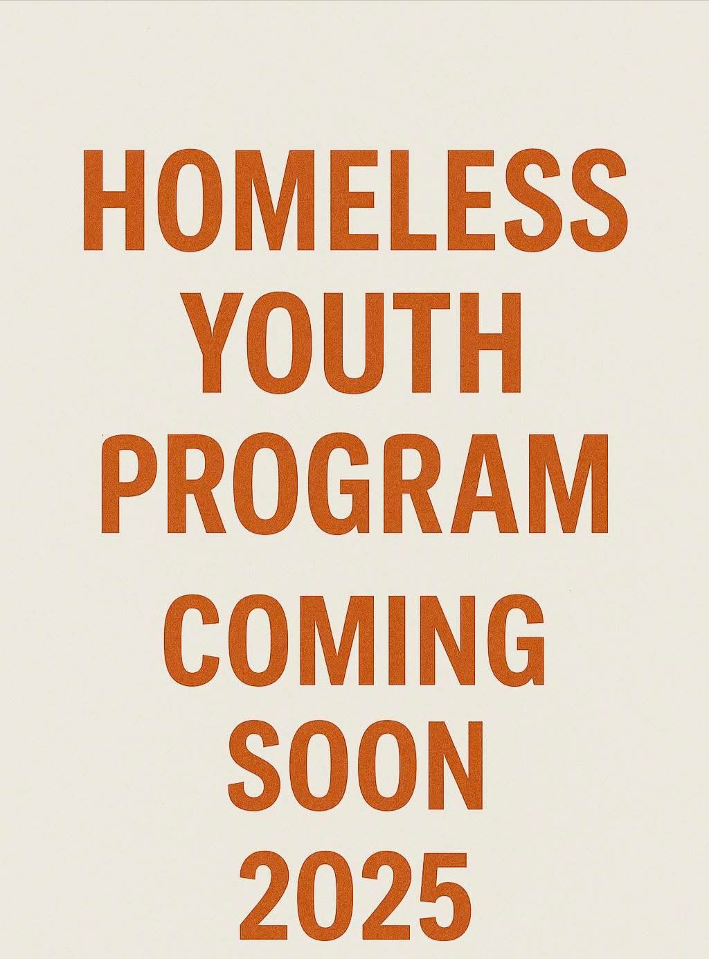 Homeless youth programs