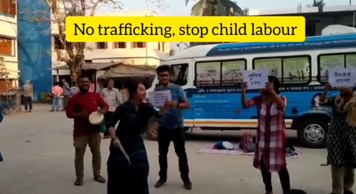 Street children trafficking awareness
