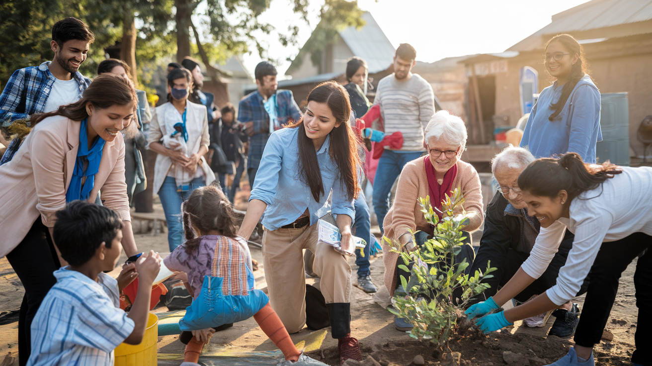 social service in students life in India