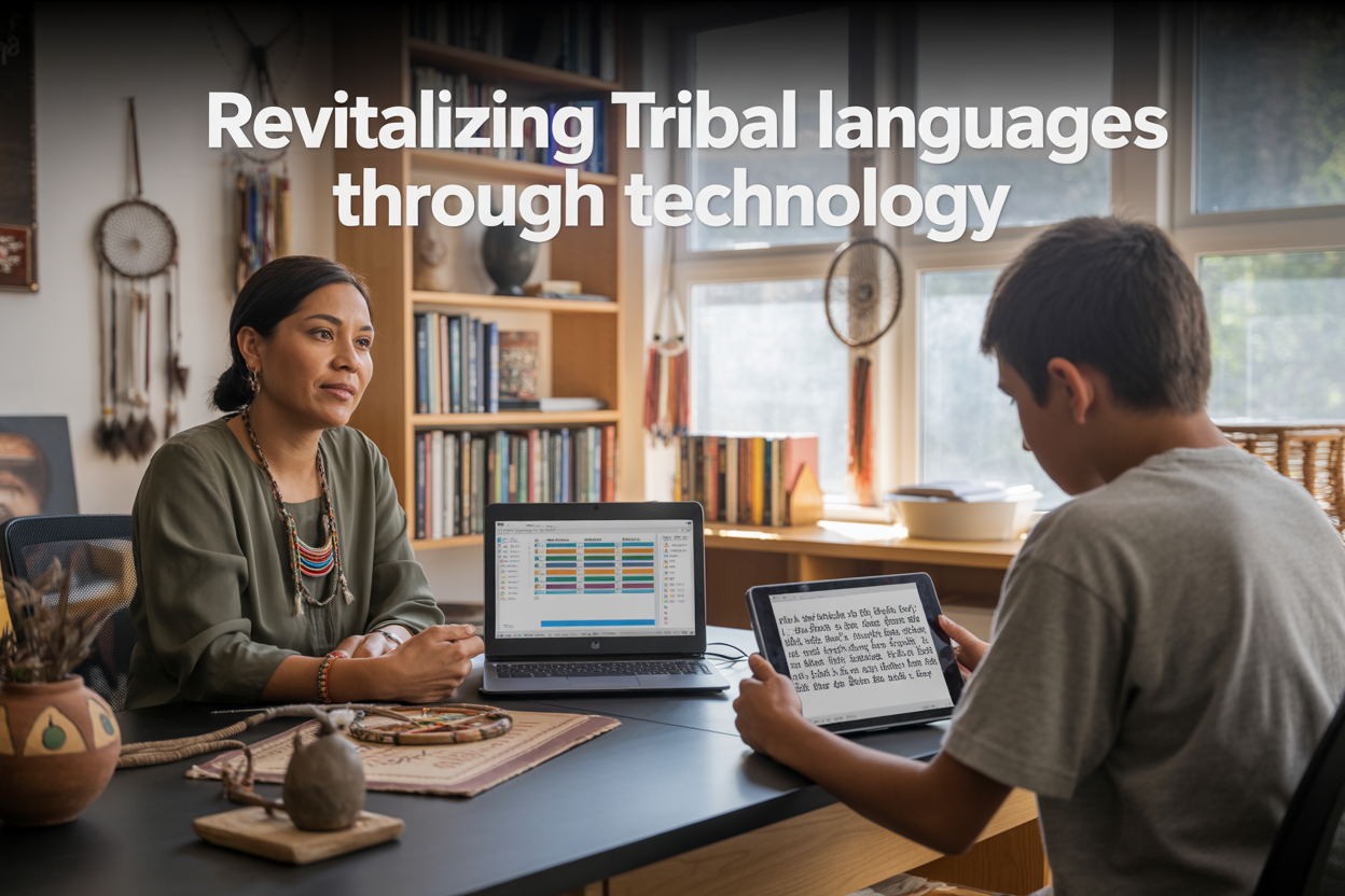 Indian Tribal language revitalization tech solution
